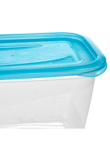 keeeper 4er-Set: Frischhaltedosen "Fredo" in Hellblau/ Transparent - 750 ml