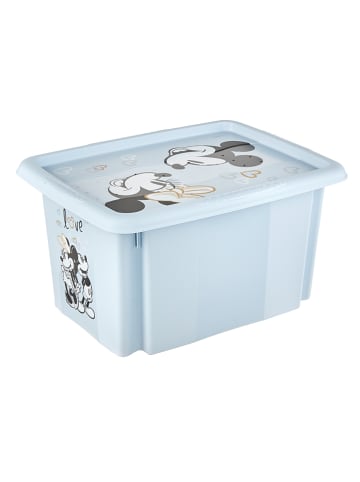keeeper Opbergbox "Mickey" lichtblauw - (L)38 x (B)29,5 x (H)20,5 cm - 15 l