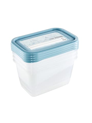 keeeper Pojemniki (4 szt.) "Magic Ice" w kolorze błękitnym - 750 ml