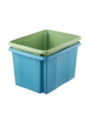 keeeper 2-delige set: stapelboxen lichtblauw - 30 l
