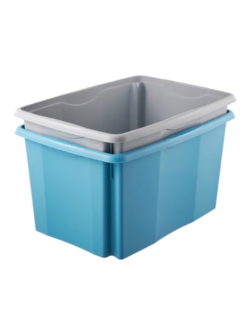 keeeper Pojemniki (2 szt.) w kolorze błękitnym - 45 l