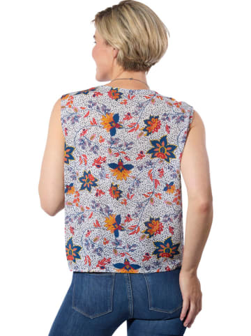 WITT WEIDEN Blousetop wit/donkerblauw