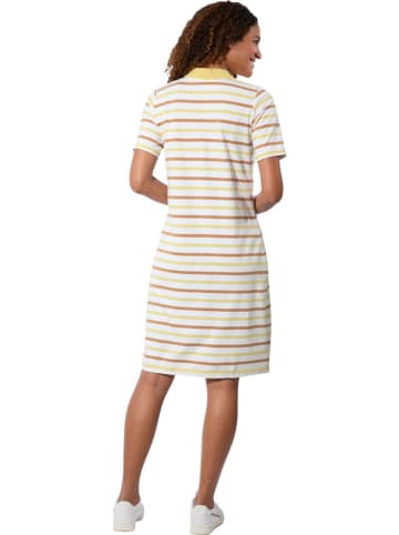 WITT WEIDEN Kleid in Weiß/ Camel/ Gelb