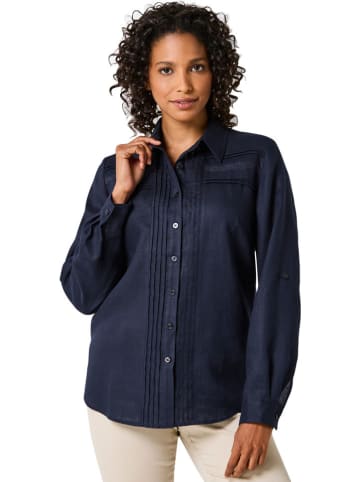 WITT WEIDEN Leinen-Bluse in Dunkelblau