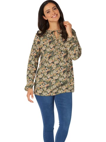 WITT WEIDEN Bluse in Khaki/ Hellbraun