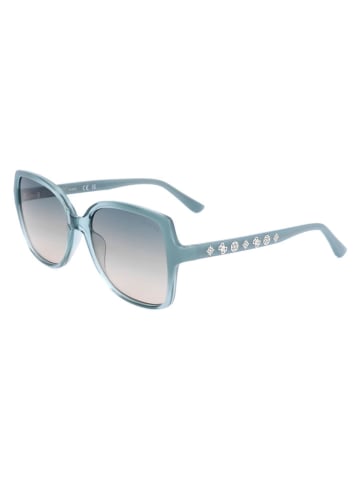 Guess Damskie okulary przeciwsłoneczne w kolorze turkusowym