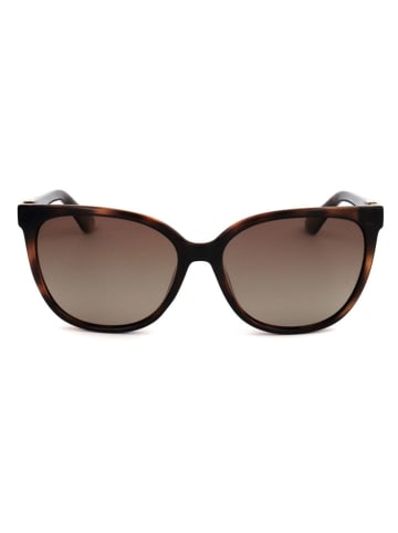 Guess Damskie okulary przeciwsłoneczne w kolorze brązowym