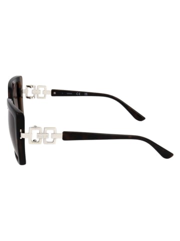 Guess Damskie okulary przeciwsłoneczne w kolorze brązowym