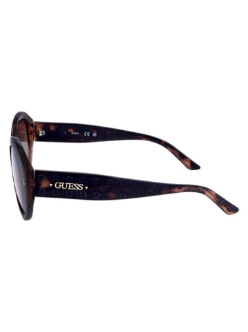Guess Damskie okulary przeciwsłoneczne w kolorze brązowym