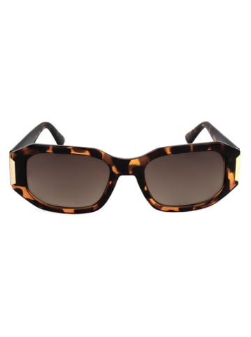Guess Damskie okulary przeciwsłoneczne w kolorze brązowym