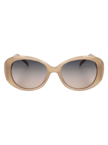 Guess Damskie okulary przeciwsłoneczne w kolorze beżowo-szarym