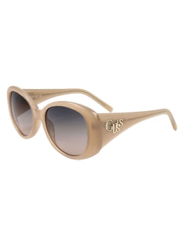 Guess Damskie okulary przeciwsłoneczne w kolorze beżowo-szarym
