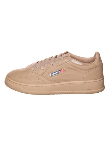 AUTRY Skórzane sneakersy "Medalist" w kolorze beżowym