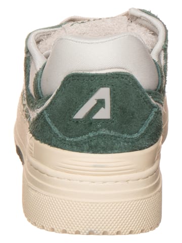 AUTRY Leder-Sneakers "CLC Low" in Creme/ Grün