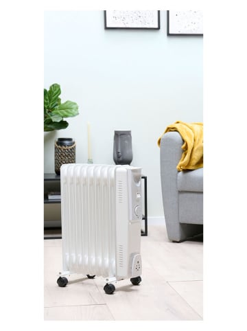 Alpina Grzejnik elektryczny w kolorze białym - 40 x 55 x 23,5 cm