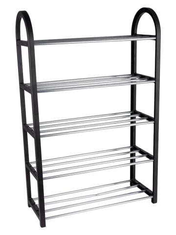 Alpina Schoenenkast zwart - (B)50 x (H)77 x (D)20 cm