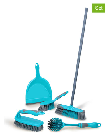 Alpina 6-delige schoonmaakset turquoise