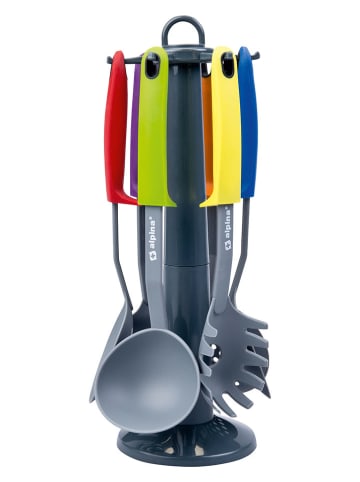Alpina 7tlg. Kochbesteck-Set in Bunt