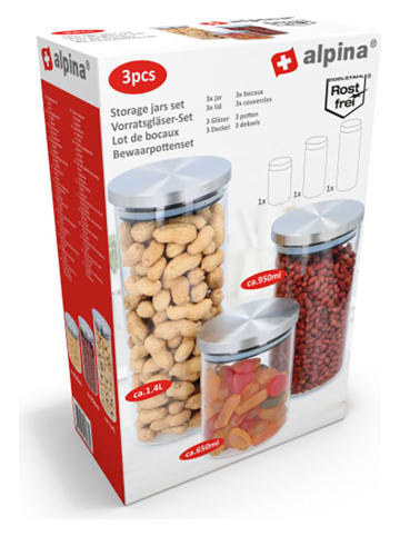 Alpina 3er-Set: Vorratsgläser