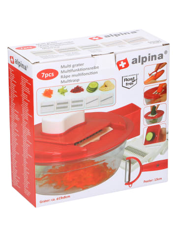 Alpina 7-delige multi-hakmolenset rood