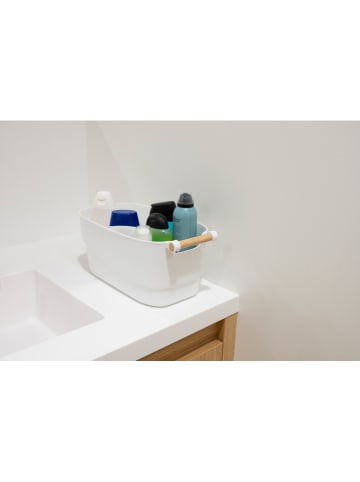 Alpina Aufbewahrungskorb in Weiß - (B)33 x (H)18 x (T)15 cm