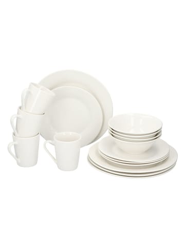 Alpina 16-delige ontbijtserviesset wit