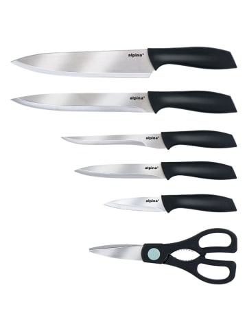 Alpina 8-częściowy zestaw w kolorze szaro-błękitnym do krojenia