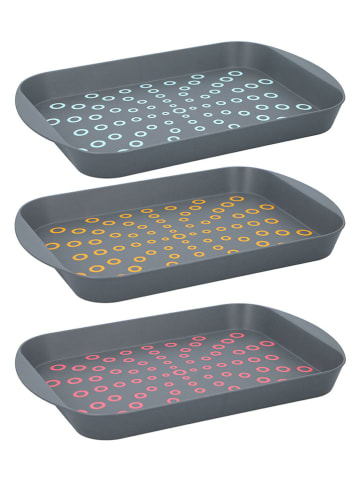 Alpina Dienblad grijs - (B)44 x (H)29,5 x (D)4,5 cm