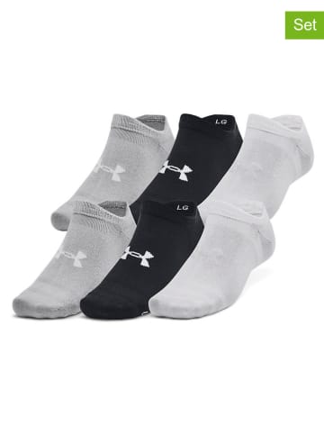 Under Armour 6er-Set: Trainingssocken "Essential No Show" in Schwarz