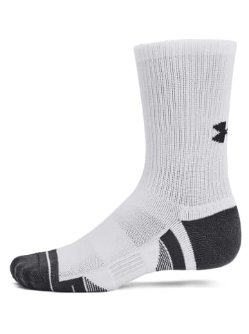 Under Armour Skarpety sportowe (3 pary) "Performance Tech" w kolorze białym