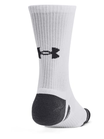 Under Armour 3-delige set: trainingssokken "Performance Tech" wit
