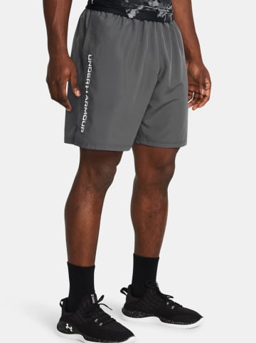 Under Armour Szorty sportowe "Woven" w kolorze antracytowym