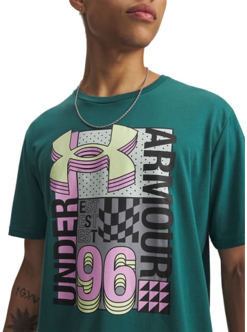 Under Armour Shirt ''Logo Collage'' groen