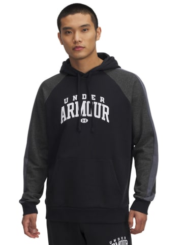 Under Armour Funktionshoodie in Schwarz/ Grau