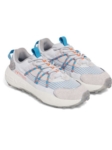 Under Armour Leren hardloopschoenen wit/blauw/grijs