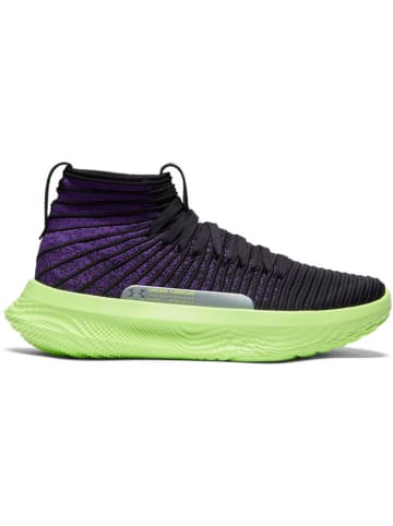 Under Armour Basketbalschoenen paars/zwart/limoengroen