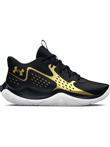 Under Armour Buty "Jet '23" w kolorze czarno-złotym do koszykówki