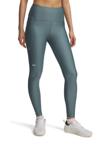 Under Armour Legginsy funkcyjne w kolorze szaroniebieskim
