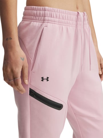 Under Armour Spodnie w kolorze jasnoróżowym do biegania