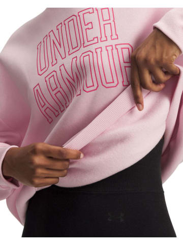 Under Armour Sweatshirt ''Rival Flc OS Varsity'' in Rosa