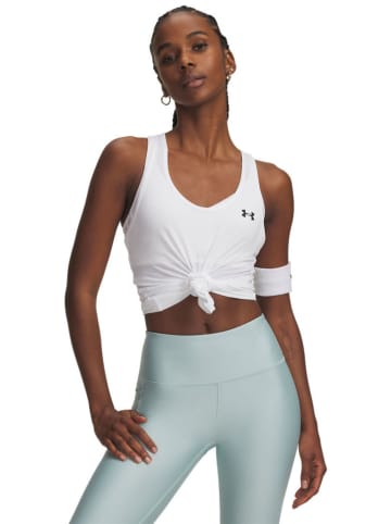 Under Armour Top sportowy "Tech Mesh Racer" w kolorze białym