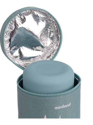 Miniland Thermotasche "Palms" in Hellblau - 700 ml