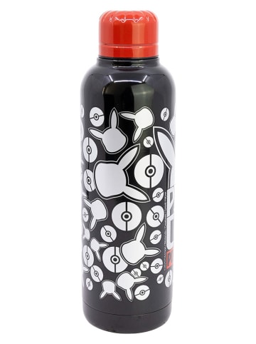 Stor Thermoflasche "Pokemon" in Schwarz - 515 ml