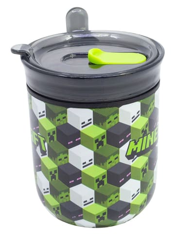 Stor Kubek termiczny "Minecraft" w kolorze czarno-zielonym - 470 ml