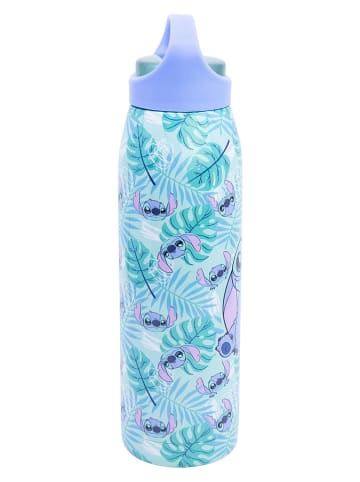 Stor Thermoflasche "Stitch" in Hellblau - 665 ml