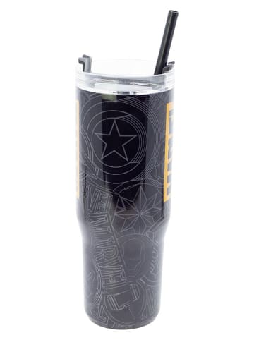 Stor Thermobecher "Marvel" in Schwarz - 920 ml