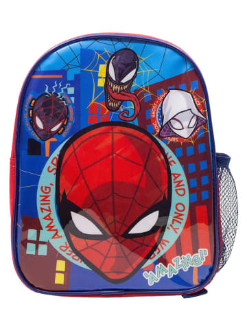 Stor Plecak "Spiderman" w kolorze niebiesko-czerwonym - 20,5 x 26 x 9,5 cm