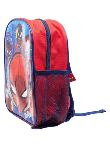 Stor Rucksack "Spiderman" in Rot/ Blau - (B)20,5 x (H)26 x (T)9,5 cm