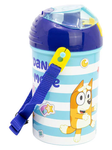 Stor Bidon "Bluey" w kolorze błękitno-białym - 450 ml