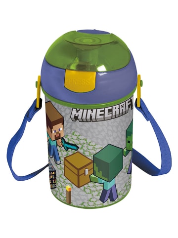 Stor Bidon "Minecraft" w kolorze szarym - 450 ml